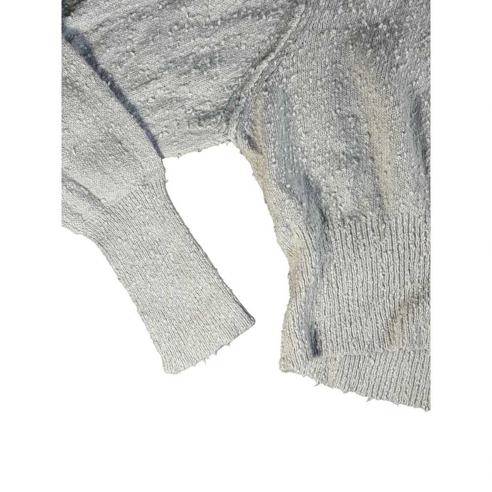 Free People Found My Friend Cardigan Sweater Knit Boho Cropped‎ Gray XS